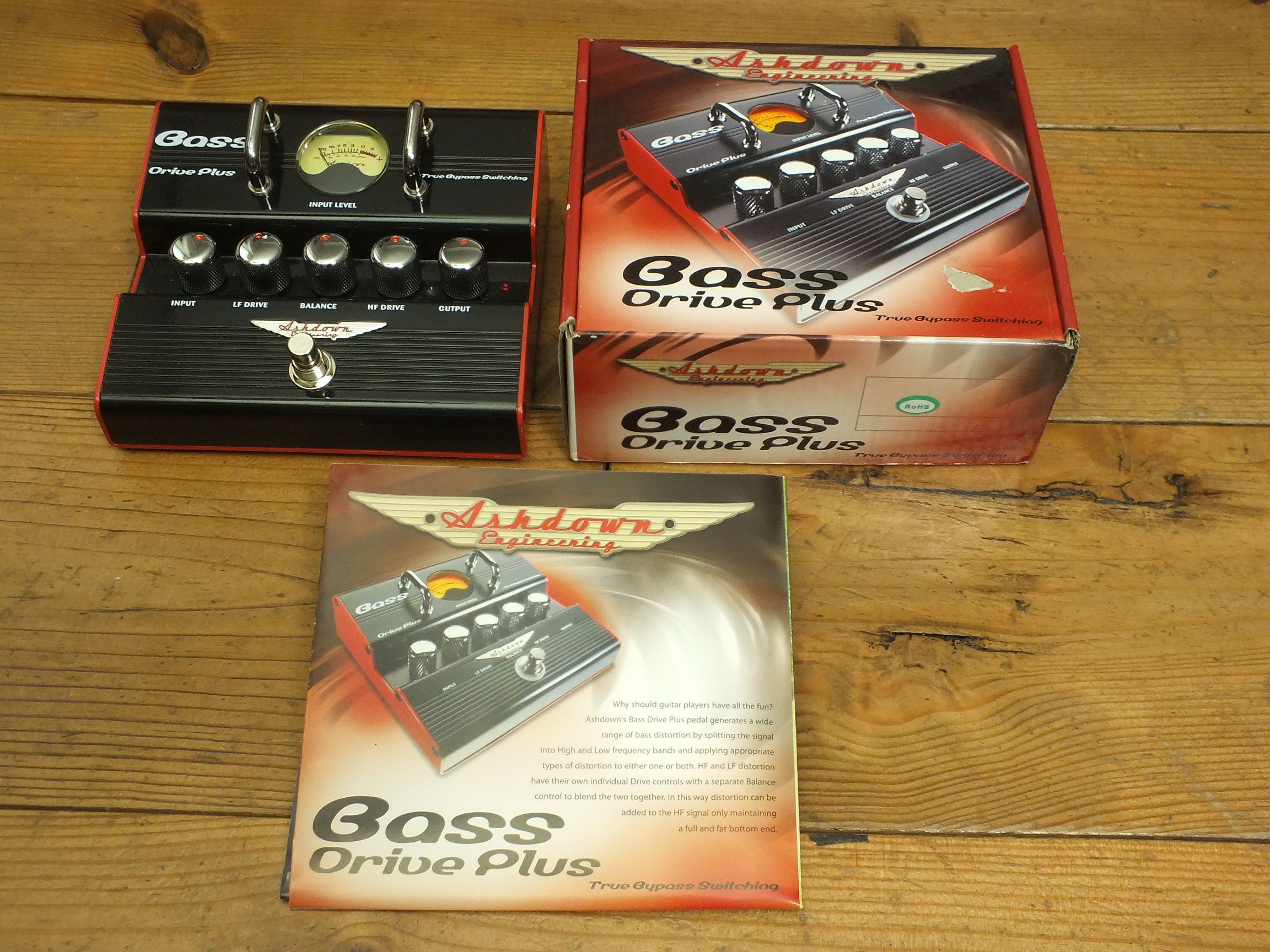 Ashdown Bass Drive Plus * Bass Overdrive Pedal