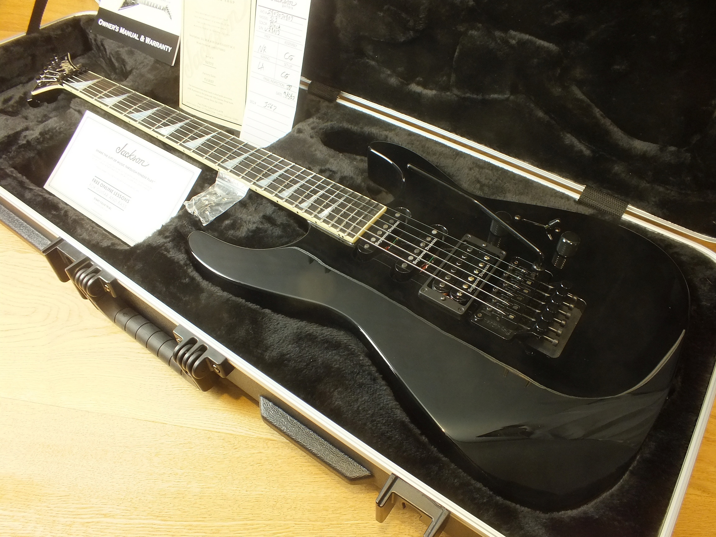 Jackson Select Soloist SL1 HSS Gloss Black USA Custom Shop 2023