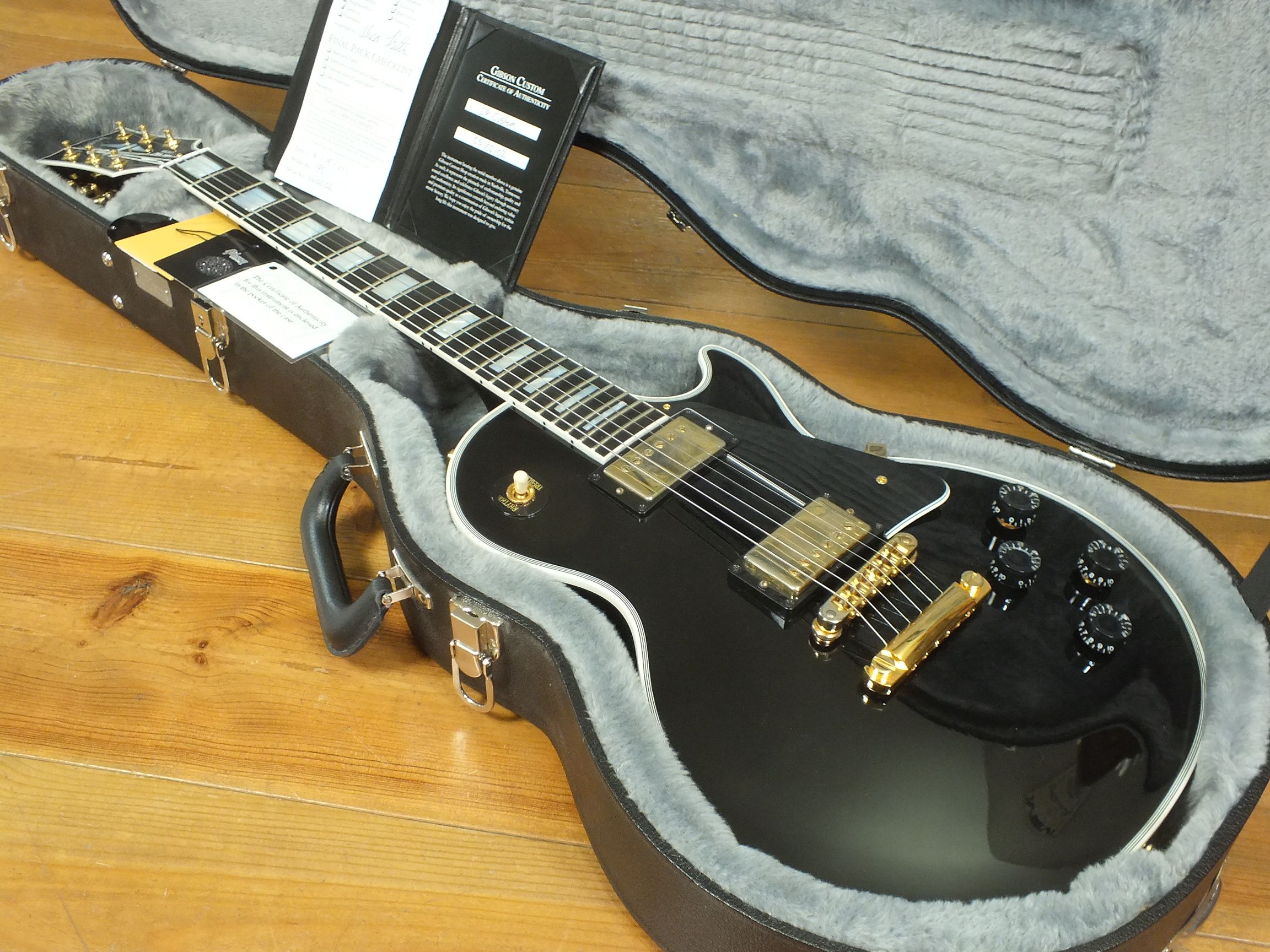 Gibson Les Paul Custom Ebony Custom Shop mit 57 Custombucker