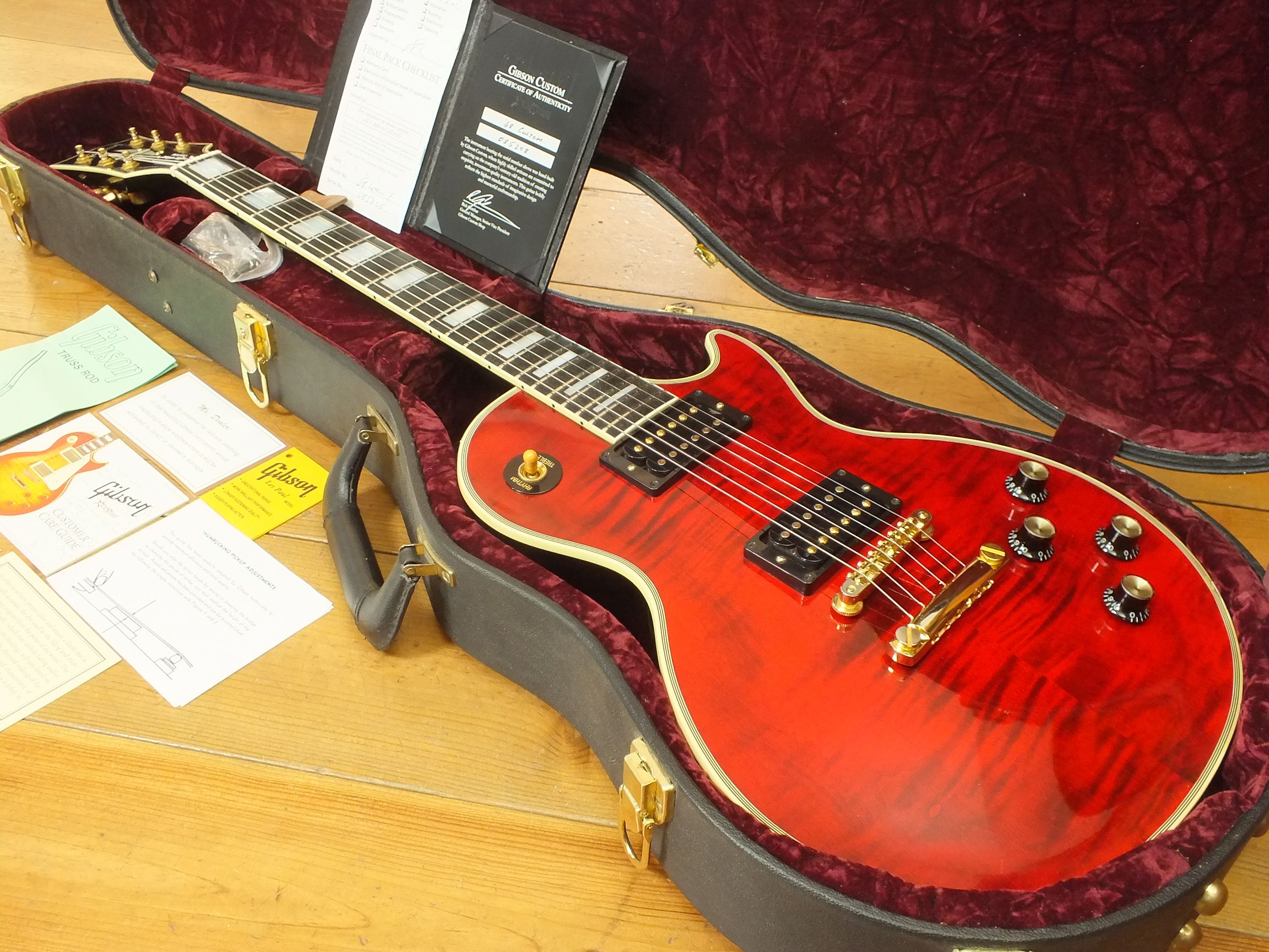 Gibson Les Paul Custom 1968 Figured Red Tiger Custom Shop