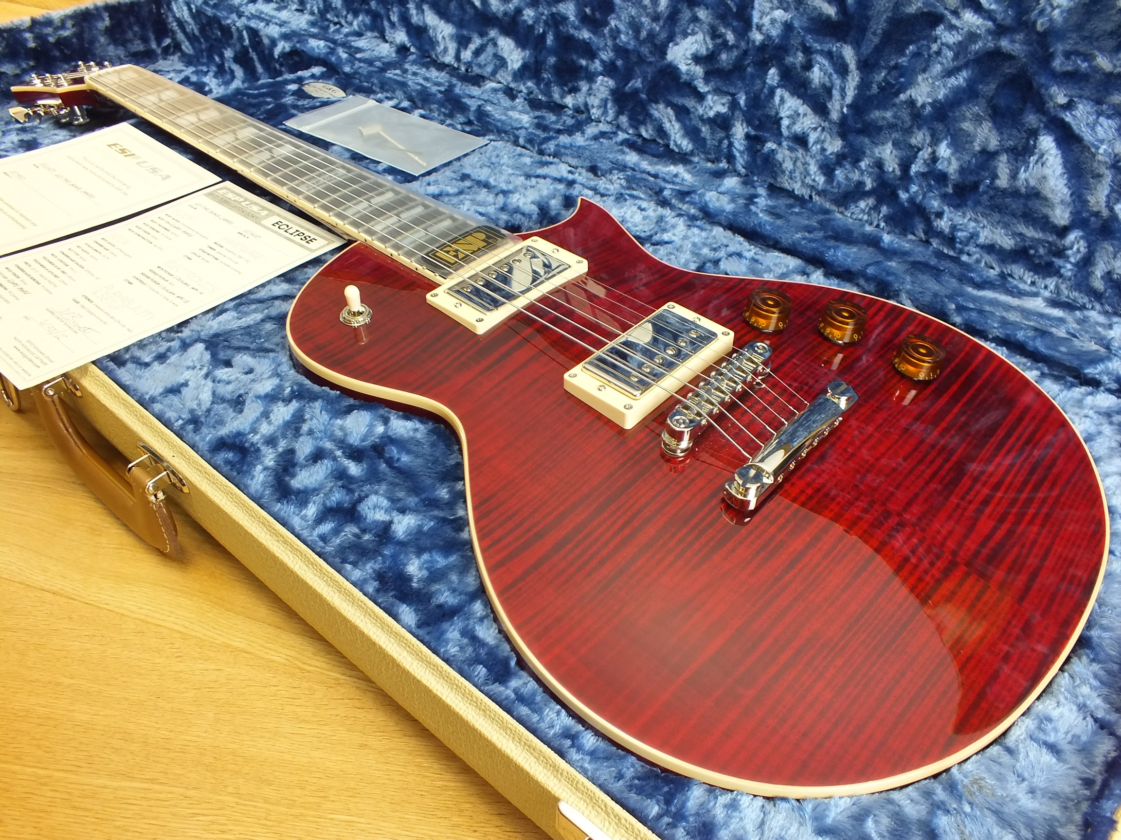 ESP Eclipse USA Custom Shop See-Thru Black Cherry 2014 * Mint Condition