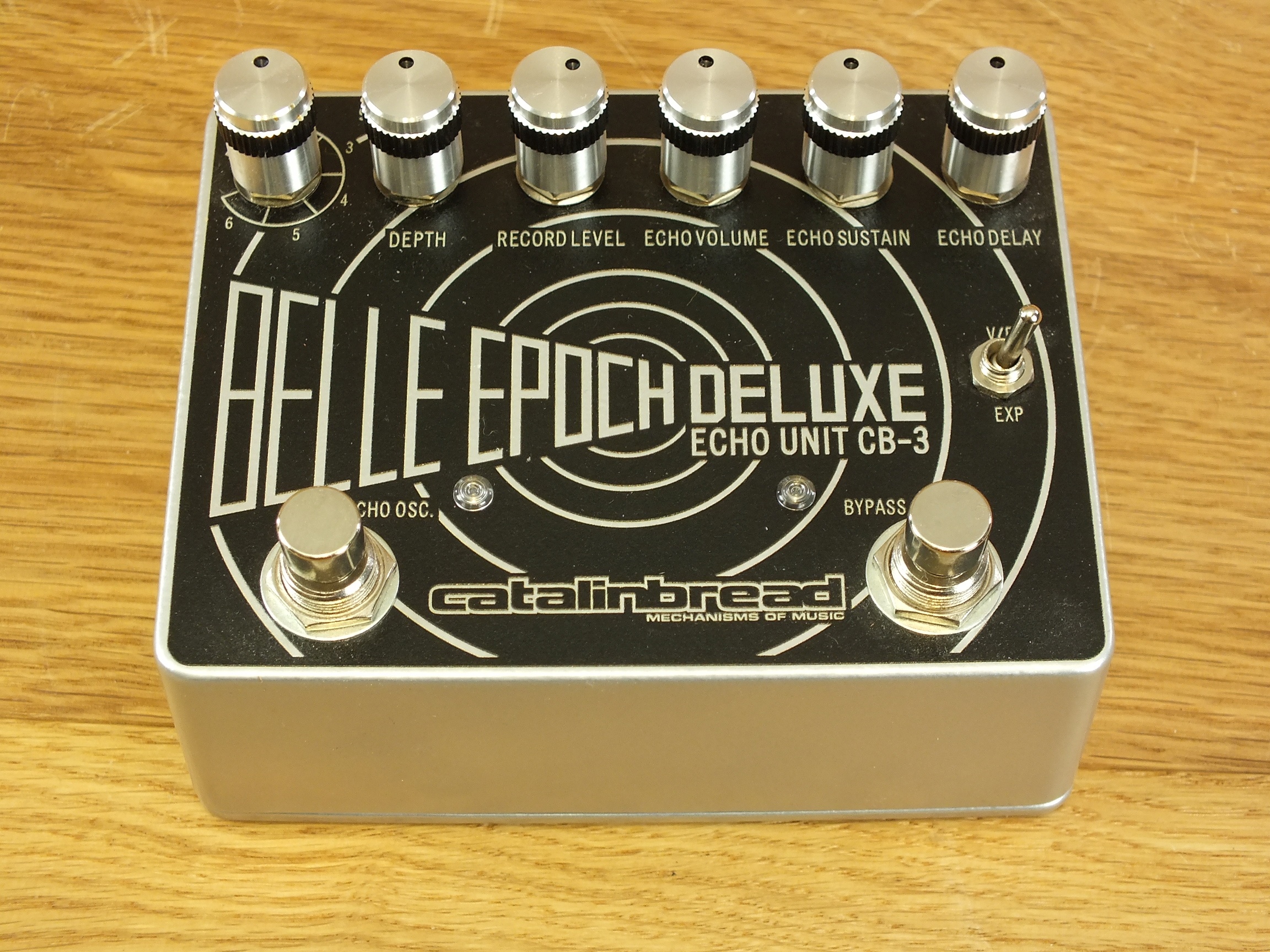 Catalinbread Belle Epoch Deluxe Echo Unit CB-3 "Black on Silver" Edition